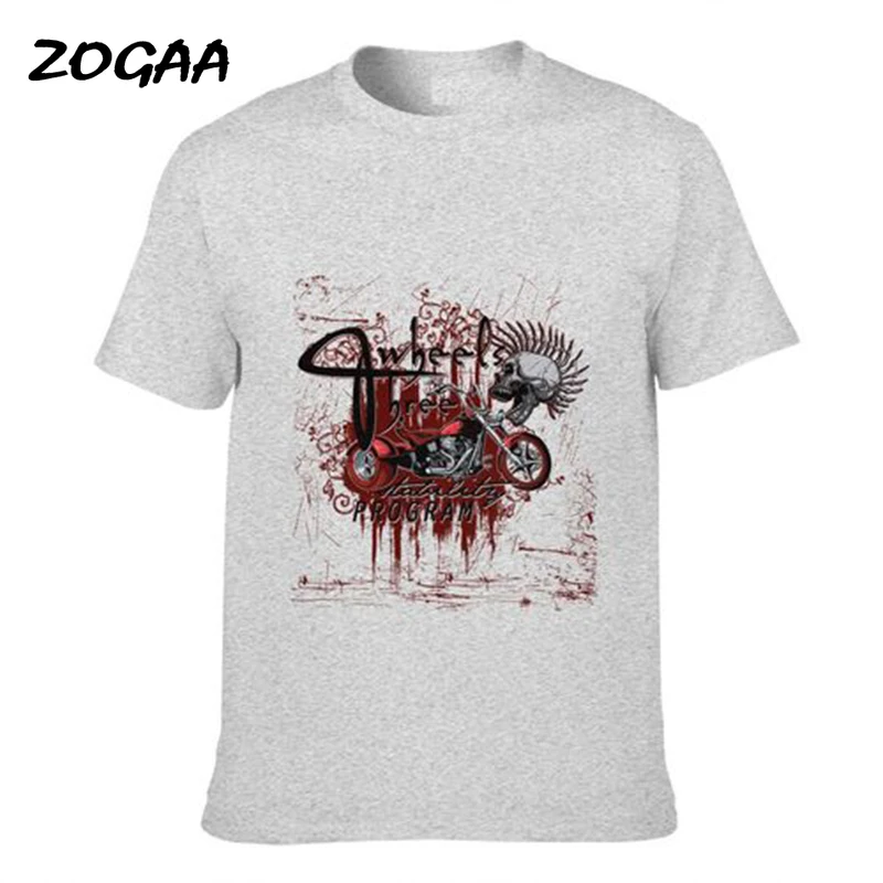 

ZOGAA T-shirts Men Men's Hot Sale Large Size Short Sleeve Large Size Summer Daily Casual Trendy All-match Solid Cartoon Printed
