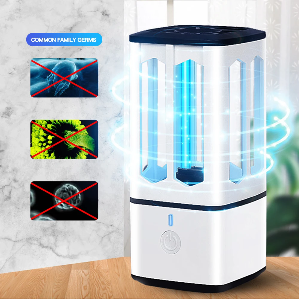 В наличии домашняя портативная ультрафиолетовая бактерицидная лампа 360 градусов