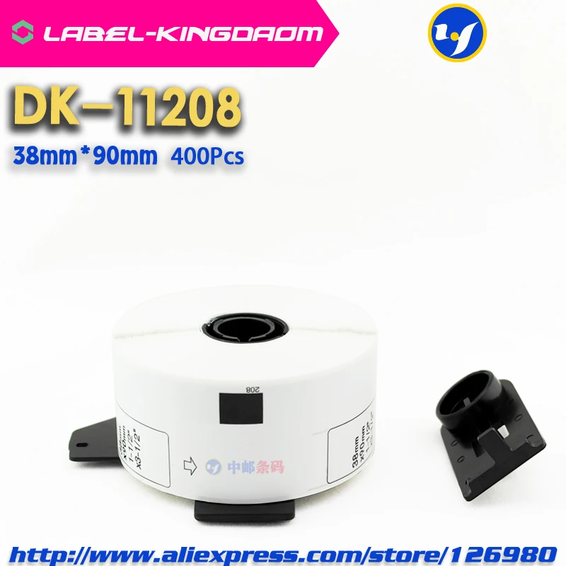 150 рулонов совместимых DK-11208 этикеткой 38 мм * 90 400 шт. совместимы с принтером Brother Label