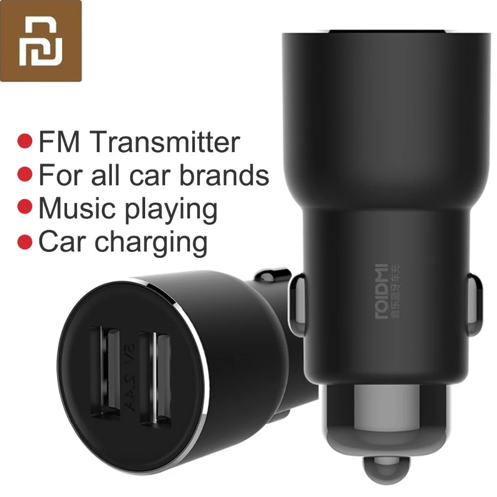 

Беспроводное Автомобильное зарядное устройство Xiaomi Youpin 3S, 5 В/3,4 А, FM, Bluetooth, USB, музыкальный проигрыватель с умным приложением для iPhone 7, 5S 6, 6S и ...