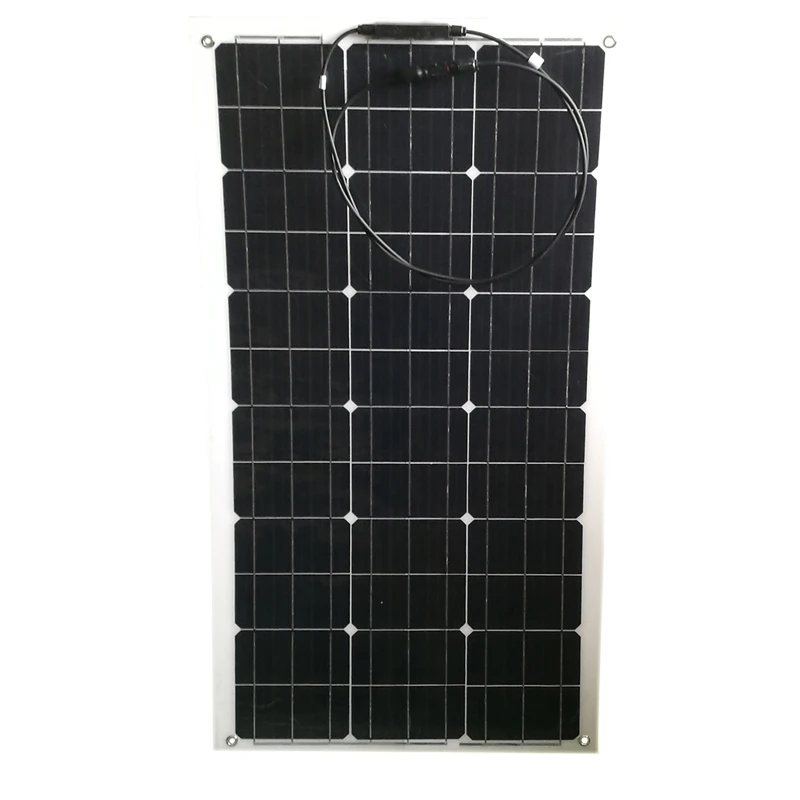 Солнечная панель HannMall 100 Вт 200 12 В гибкая монокристаллическая солнечная батарея