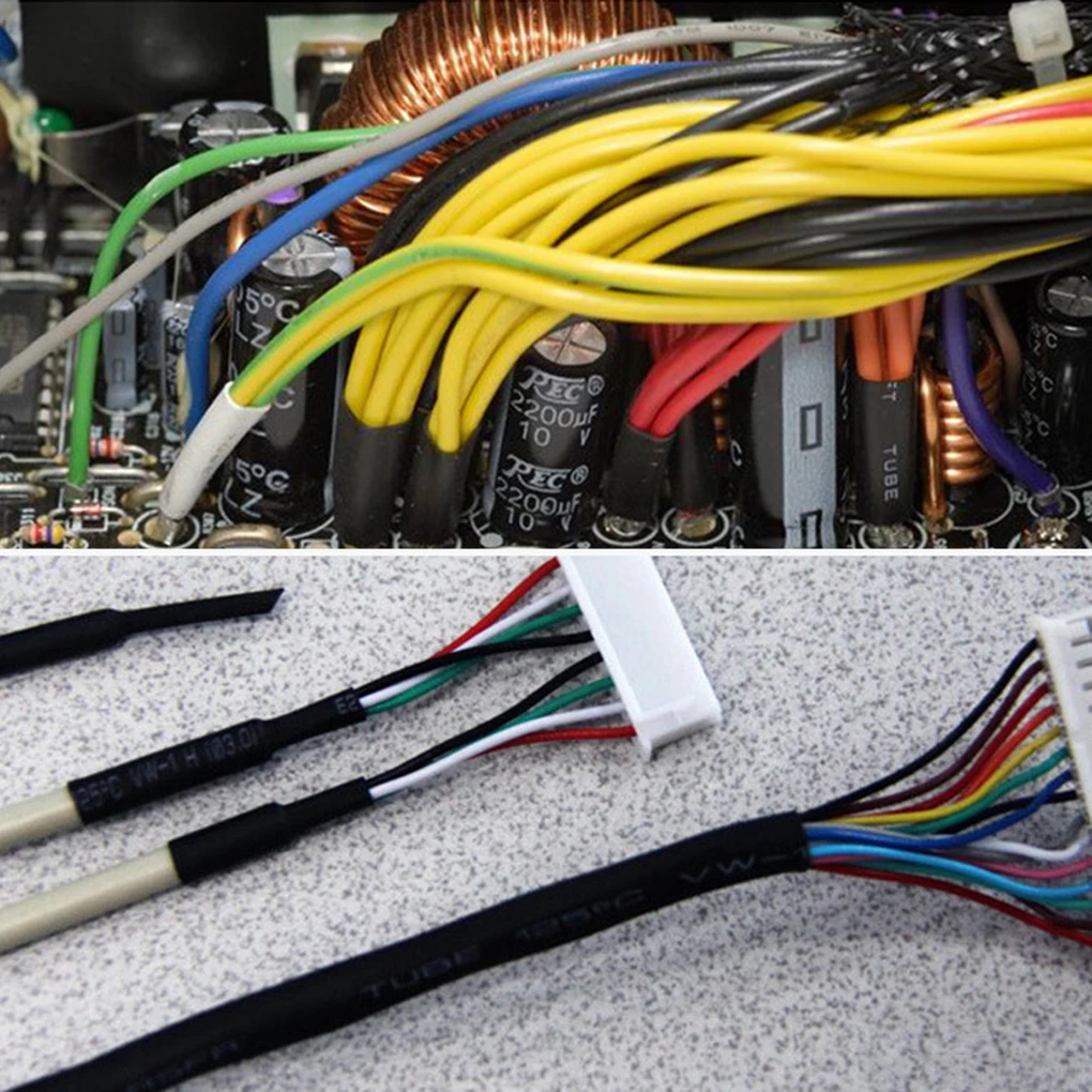 127/328/530 шт./компл. термоусадочные трубки Электрическая обертка провода кабельные