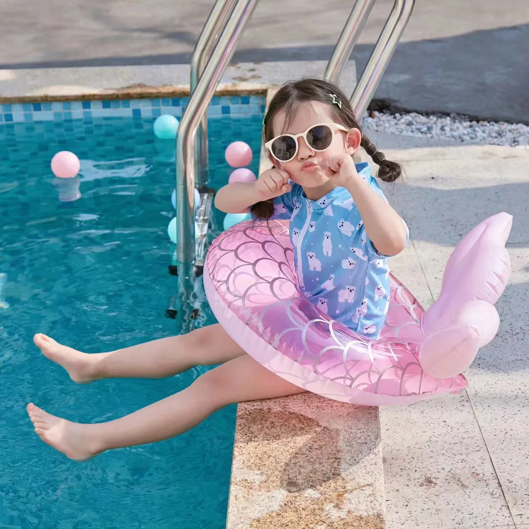 Yuyu Hot Pool Float Детский круг для плавания с русалкой детский надувной бассейн