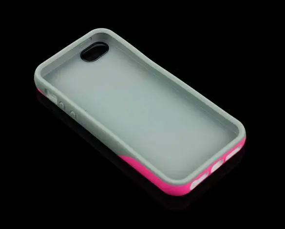 Новинка розовый серый чехол для телефона кожный аксессуары Apple iPhone 5 + защита