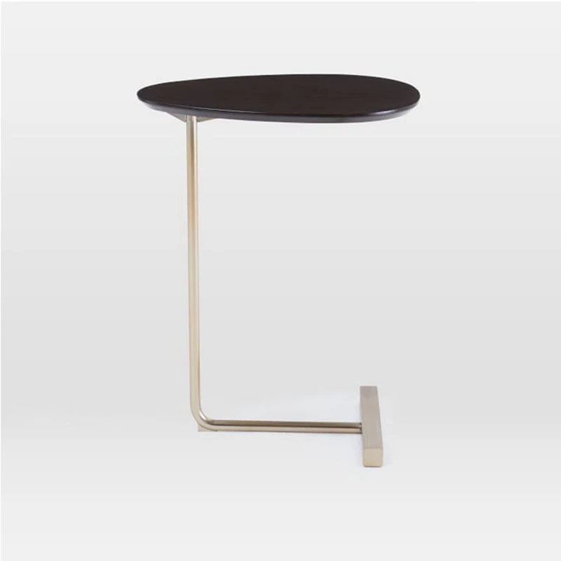 Маленький чайный столик в скандинавском стиле овальной формы для экономии