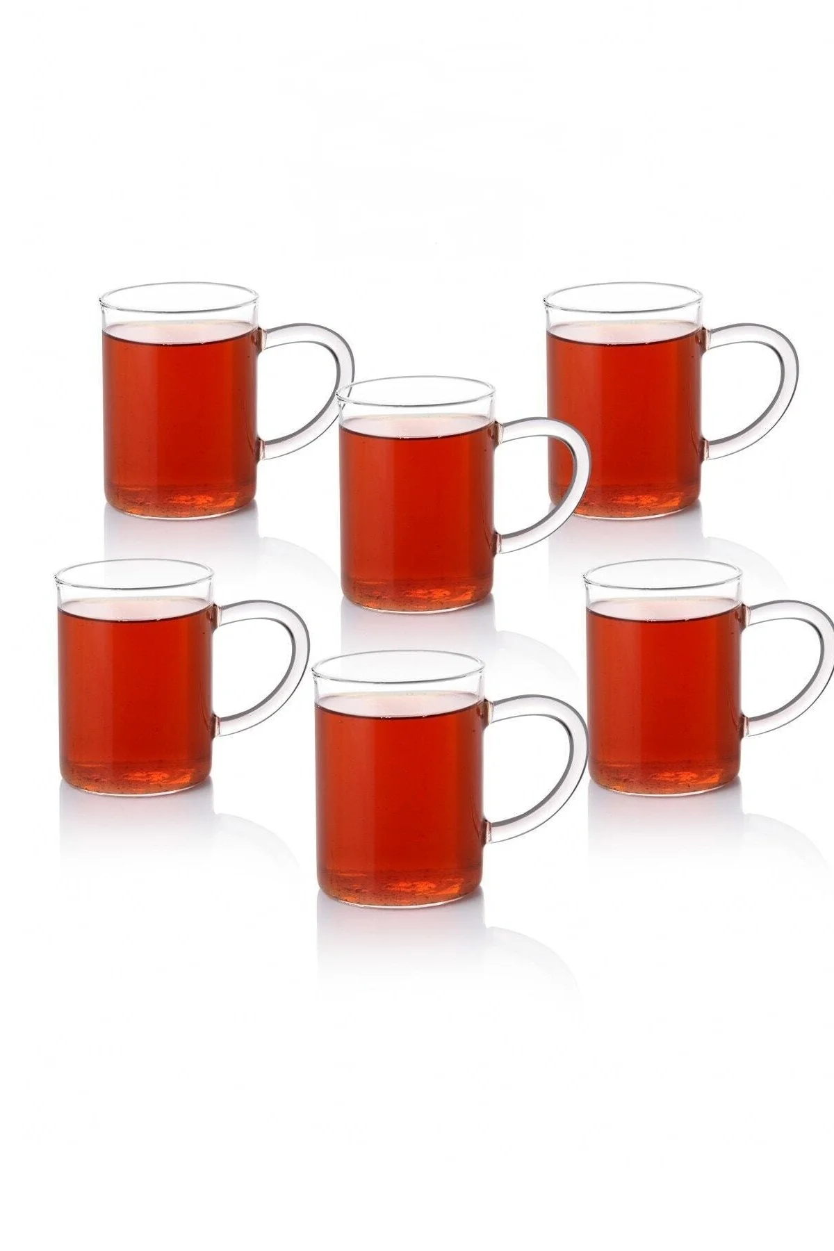 

6 шт. Роскошная тонкая кружка из боросиликатного стекла 6 дюймов