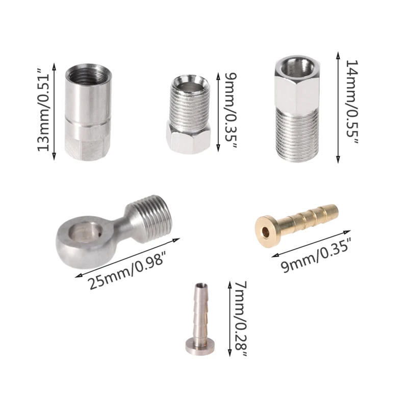 

1 Set Olive Hose Adapter Bicycle Brake Insert Oil Connect for BH90 BH59
