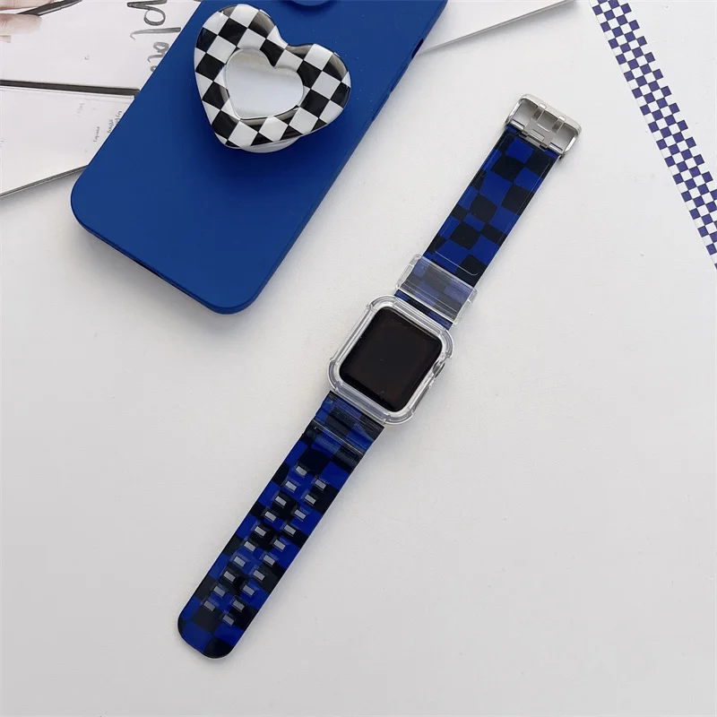 Ремешок спортивный для Apple Watch Band Series 7 6 SE 5 4 3 Силиконовый Сетчатый браслет iWatch 45 мм
