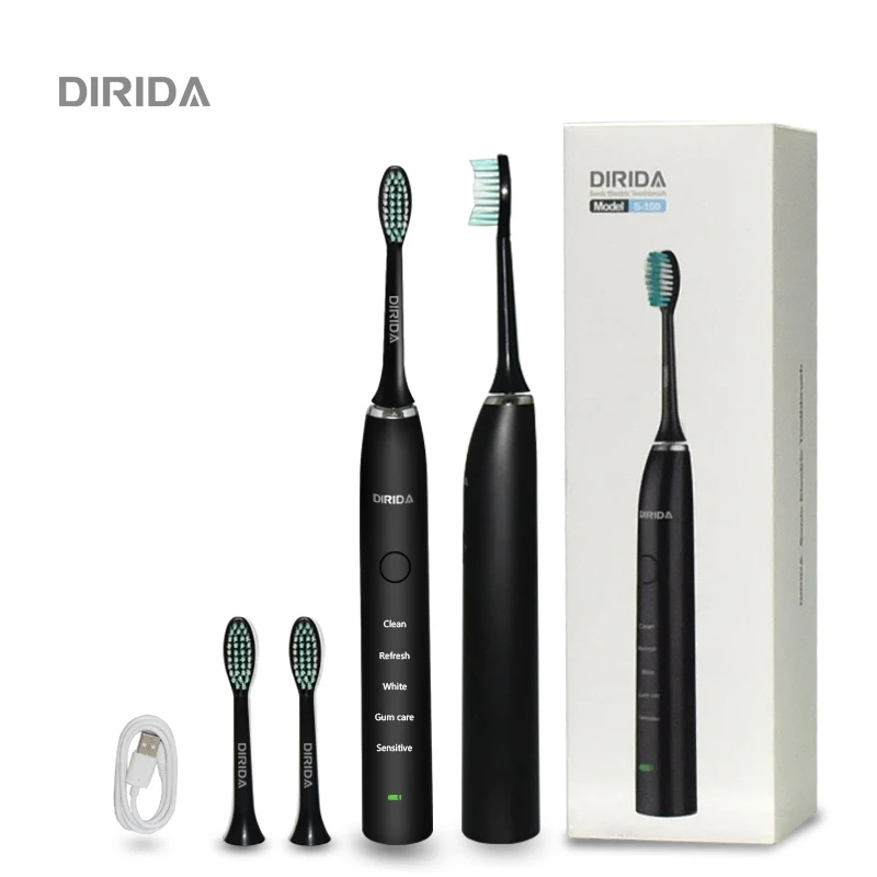 Бриллиантовая перезаряжаемая ультразвуковая зубная щетка для ухода за полостью