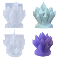 new iceberg shape flower cluster candle silicone mold european style handmade candles making molds resin mould home decoration