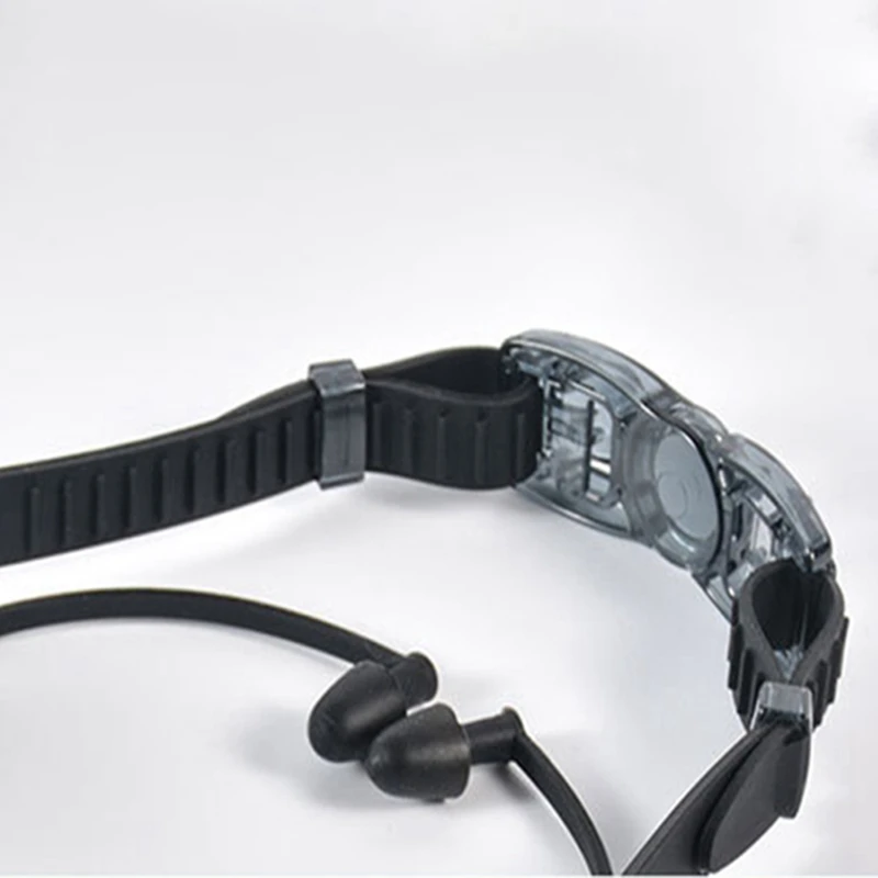 

Swimming Goggles High-Definition Waterproof Anti-Fog Goggles Swimming Cap Ear Plugs Nose Clip Suit Three Sets