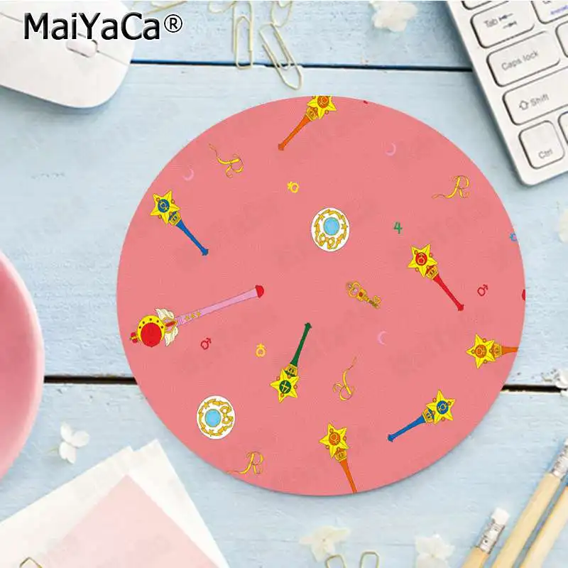 

Maiyaca Boy Gift Pad Sailor Moon cat pattern Natural Rubber Gaming mousepad Desk Mat gaming Mousepad Rug For PC Laptop Notebook