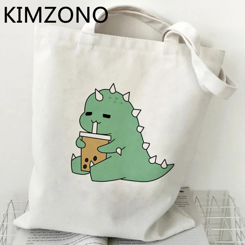 

Dinosaur shopping bag shopper tote shopper recycle bag jute bag bolsa bag sac cabas ecobag reusable sac toile