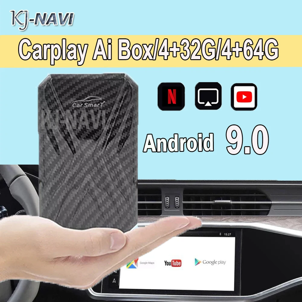 

4 + 64 Гб Apple Carplay AI Box Для VW Beetle Caravelle Multivan T6 Touareg TV Box Plug and Play Автомобильная развлекательная система