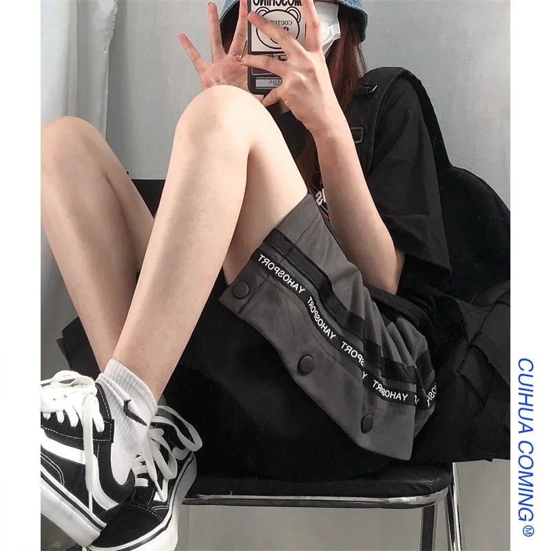 

Loose Sweat Shorts Women Summer Harajuku Snack Shorts Plus Size Straight Pantalones Cortos De Mujer Women Summer Clothes EF50DK