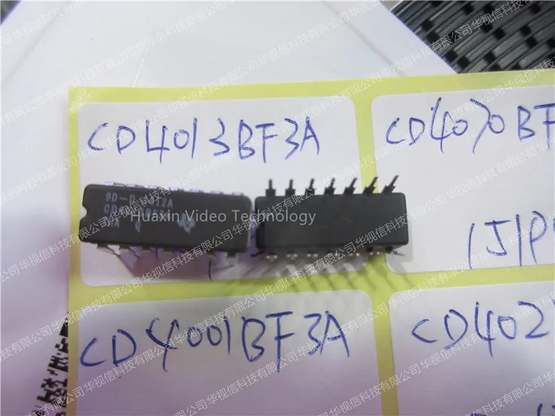 Шлепанцы CD4013BF3A s CMOS двойные шлепанцы D типа с чипом 14 CDIP 55 до 125|Светодиодные чипы| |