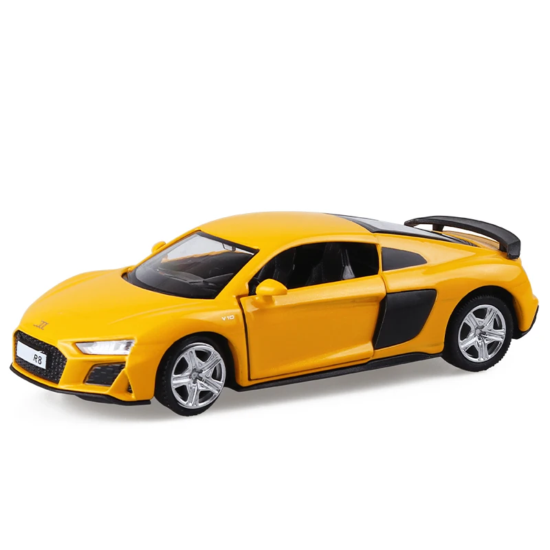 

HOBEKARS RMZ 1:36 Diecasts & Toy Vehicles R8 Metal Alloy Simulation Sport Car Model Car Pull Back Toys For Kids Birthday Gifts