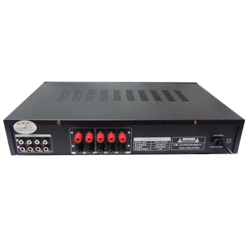 

220V 600W Bluetooth Audio U Disk Card Machine High-power Karaoke Home T Power Amplifier 5-channel Speaker Amplifier