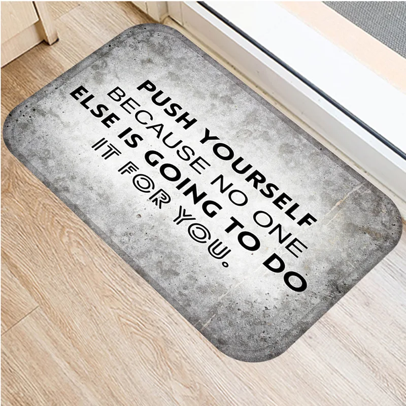 Креативный коврик с буквами домашний входной напольный нескользящий Придверный