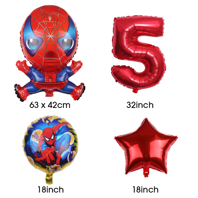 Воздушные шары Человек-паук 1 комплект | Дом и сад