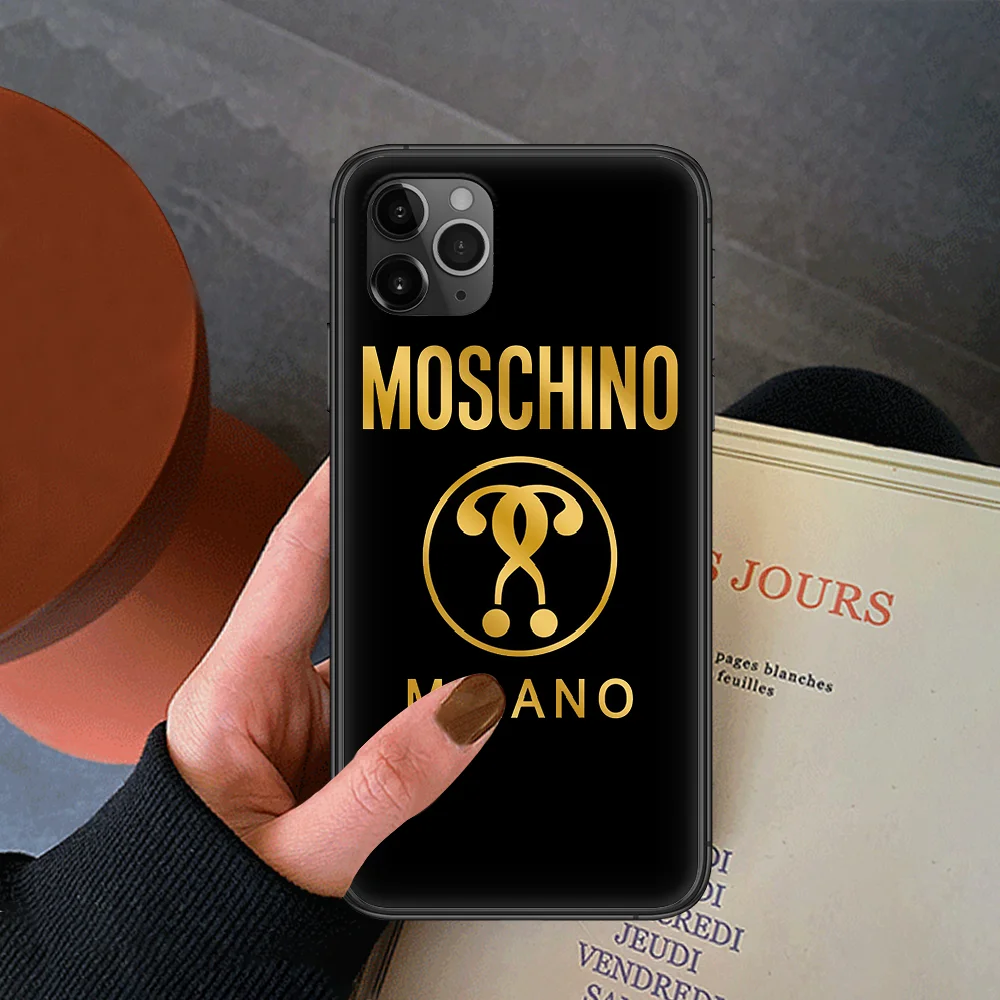 

Italy Luxury Bear Brand Phone Case For Iphone 4 4s 5 5S SE 5C 6 6S 7 8 Plus X XS XR 11 12 Mini Pro Max 2020 black Funda Tpu