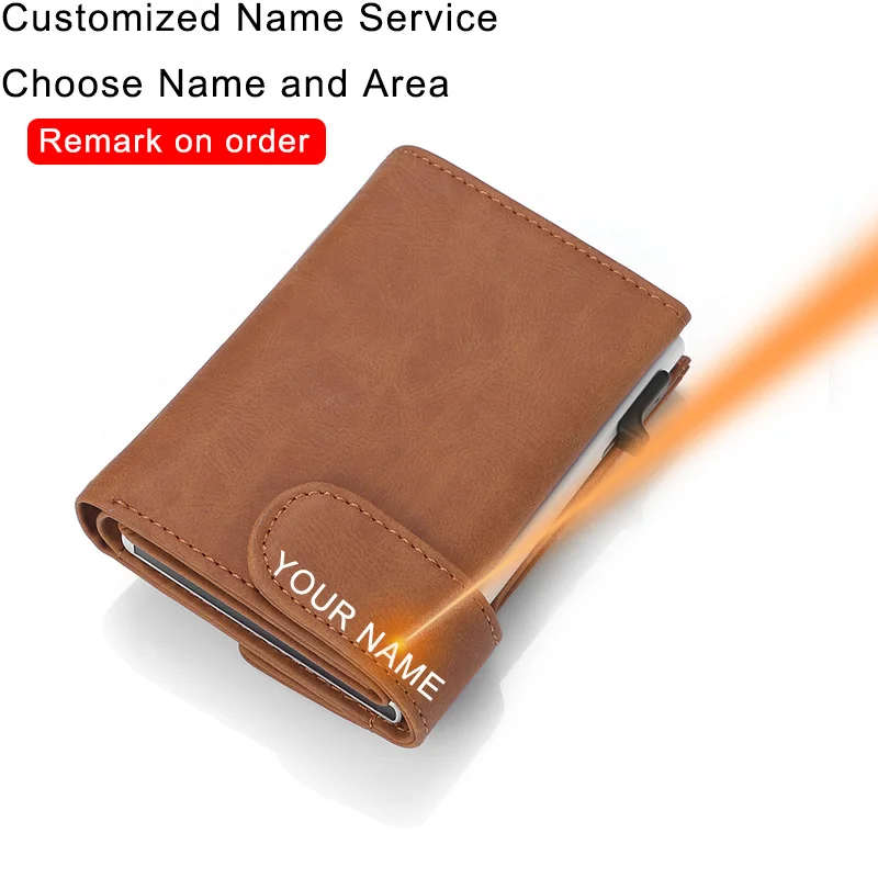 Мужской тонкий кошелек из натуральной кожи с Rfid защитой|Мужские кошельки| |