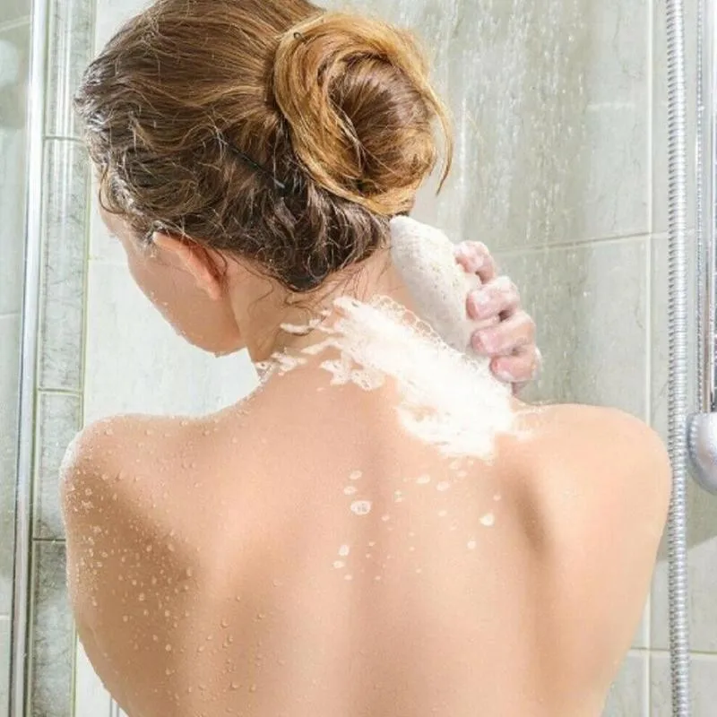 

Natural Ramie Shower Exfoliator Sponge Pouch Net Double-layer Mesh Soap Storage Bags Bathroom Foaming Net Soft Soap Holder
