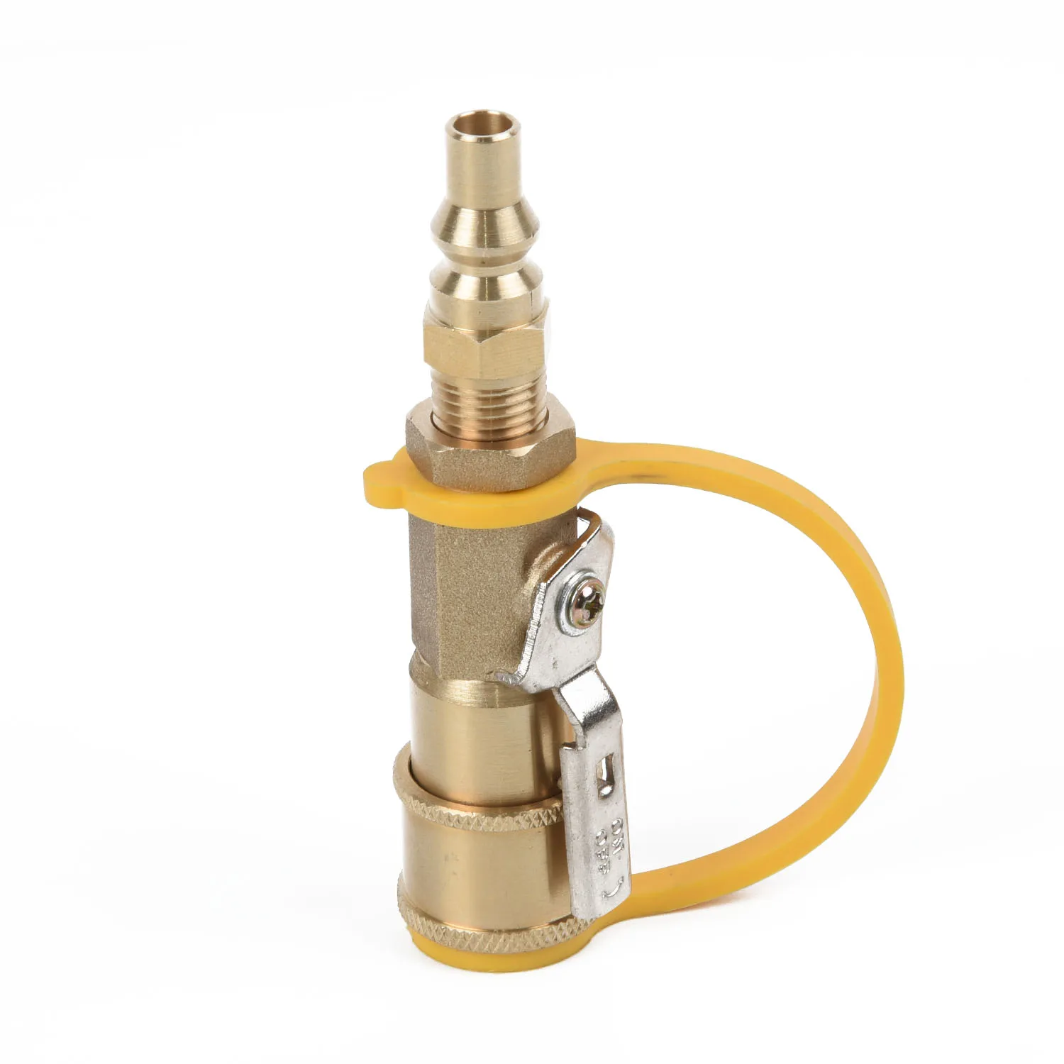 

Propane/Natural LP Gas 1/4 Connector Coupler Quick Connect Disconnect Brass New