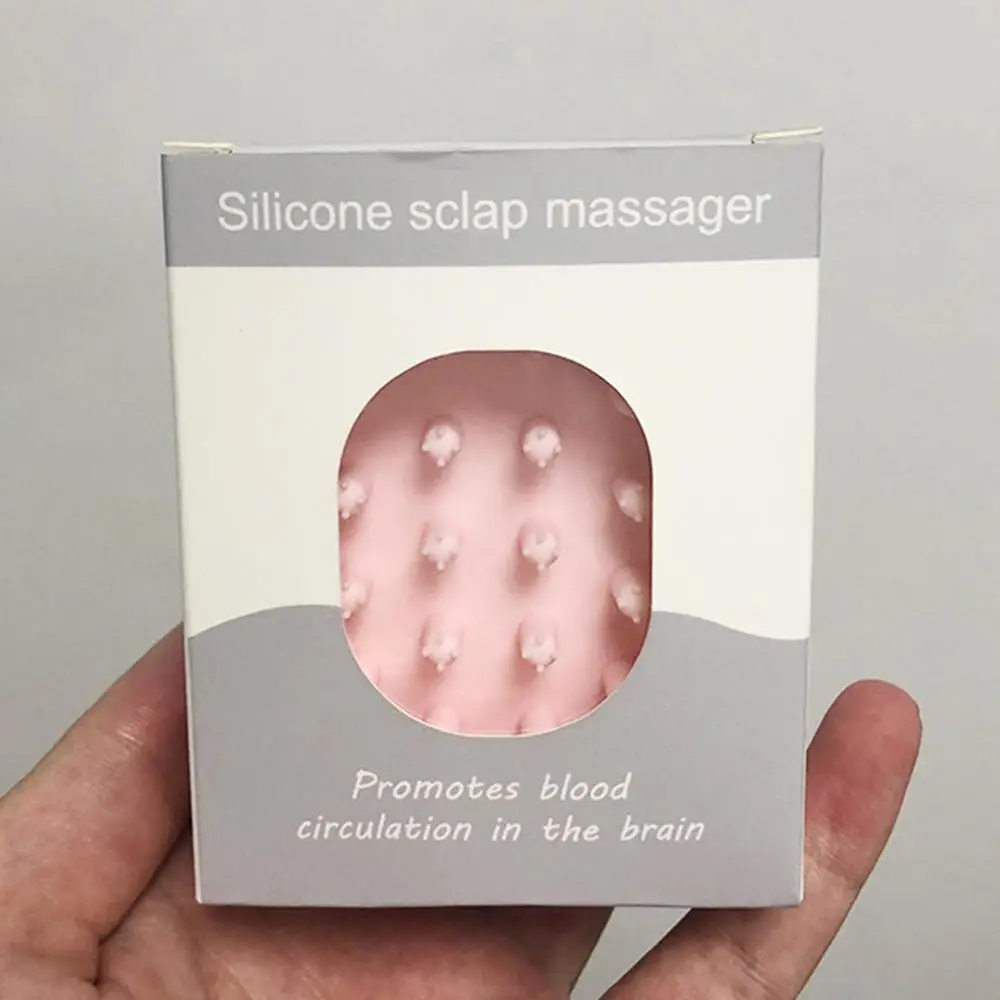 

Fashion Health Care Massage Hair Brush Soft Silicone Shampoo Scalp Shower Body Washing Hair Brush Comb
