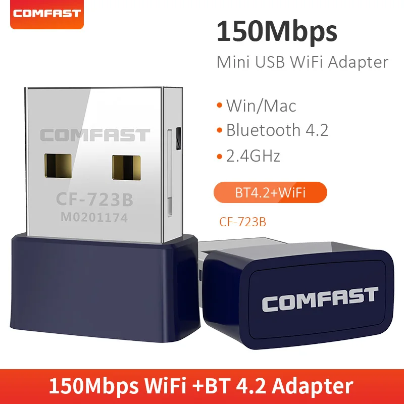 COMFAST мини Беспроводной USB синий зуб 4 0 ключ RTL8723BU Вай Фай адаптер Музыка Аудио