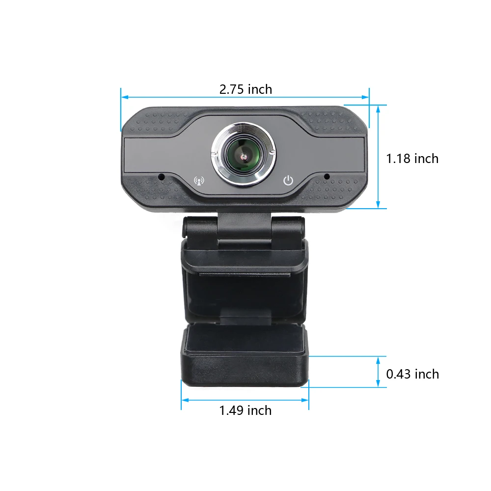 Веб-камера HD со встроенными двумя микрофонами 1080P USB Pro потоковая камера для