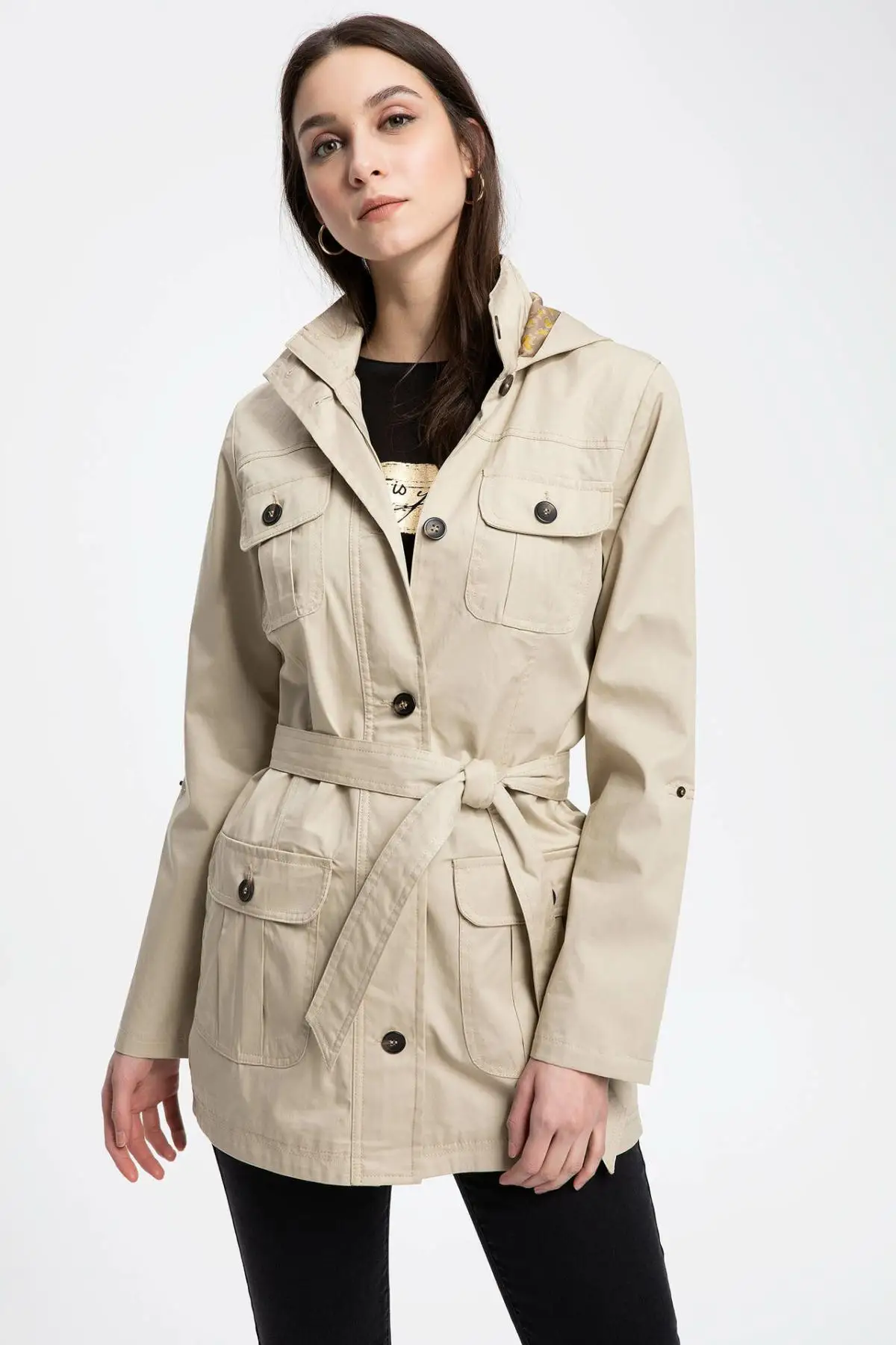 Фактическое Женское пальто/Parka J7152AZ19SP|Женские парки| |