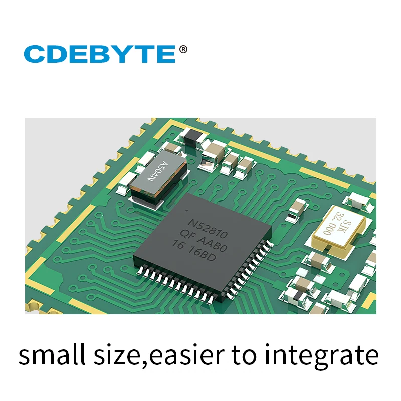 nRF52832 2.4GHz BLE 4.2 5.0 IO Port 4dBm SMD PCB IPEX Antenna Ebyte E73-2G4M04S1B Module CE FCC RoHs Certificated