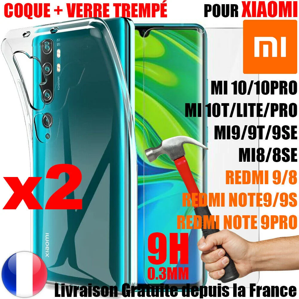 

COQUE POUR FOR XIAOMI REDMI NOTE 9S 8T 8PRO 6A MI 11 10 9T 8 SE+2 FILM VERRE TREMPE