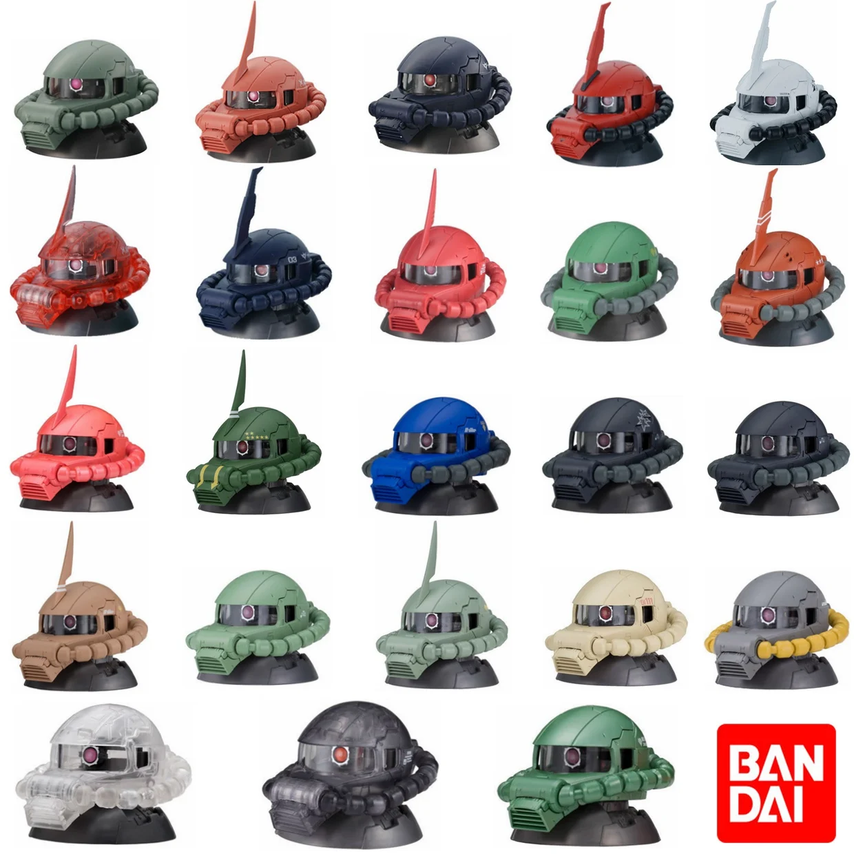 

Bandai Genuine Gashapon Toys GUNDAM EXCEED MODEL ZAKU HEAD Char's Zaku Action Figure Model Ornament Toys