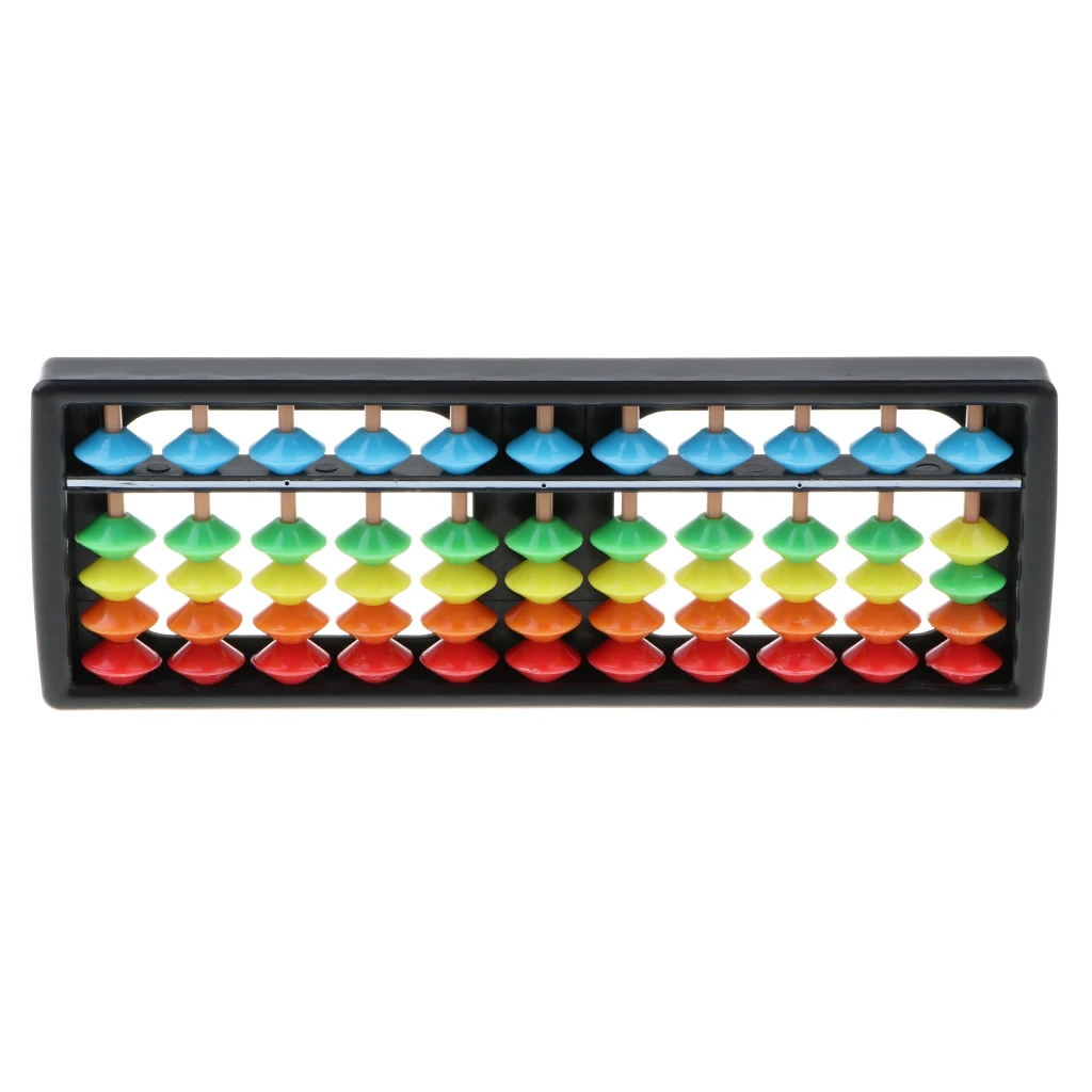 11 стержней 5 цветов бусины арифметика Abacus японская расчетная рамка Математика