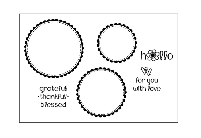 Новая прозрачная резиновая штамп в крупную точку 11x16 прозрачный лист для