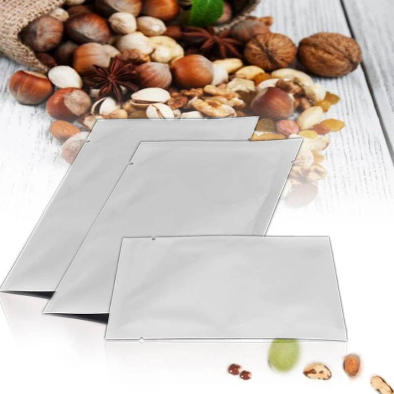 

400Pcs Aluminum Foil Mylar Bags Vacuum Sealer Food Storage Sealing Package Pouch, 200 Pcs 9 X 13cm & 200Pcs 12 X 18cm