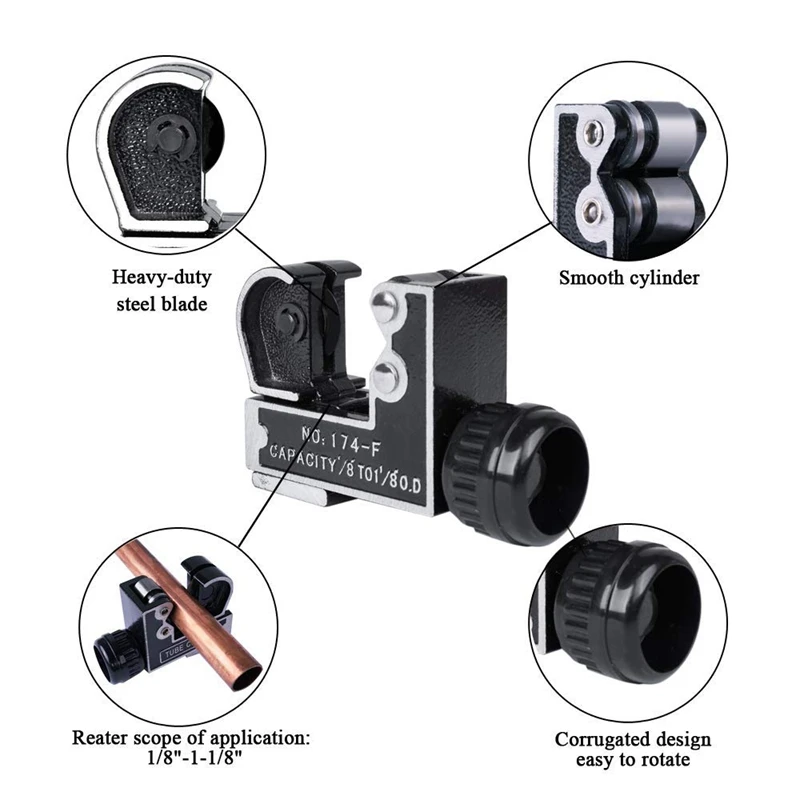 Мини Трубный резак 1/8 1 дюйма для медного Алюминиевого ПВХ пластика|Детали