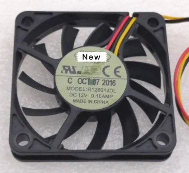 

For Emacro For EVERFLOW R126010DL DC 12V 0.10A 3-wire 60X60X10mm Server Cooling Fan