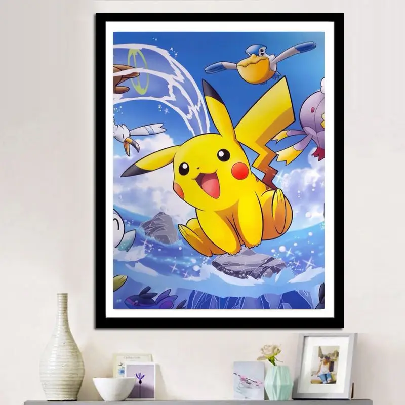 

Anime 5d diamond painting Elves Pikachu Diamond cross stitch Handmade crafts High-end oil canvas diy Patience gift