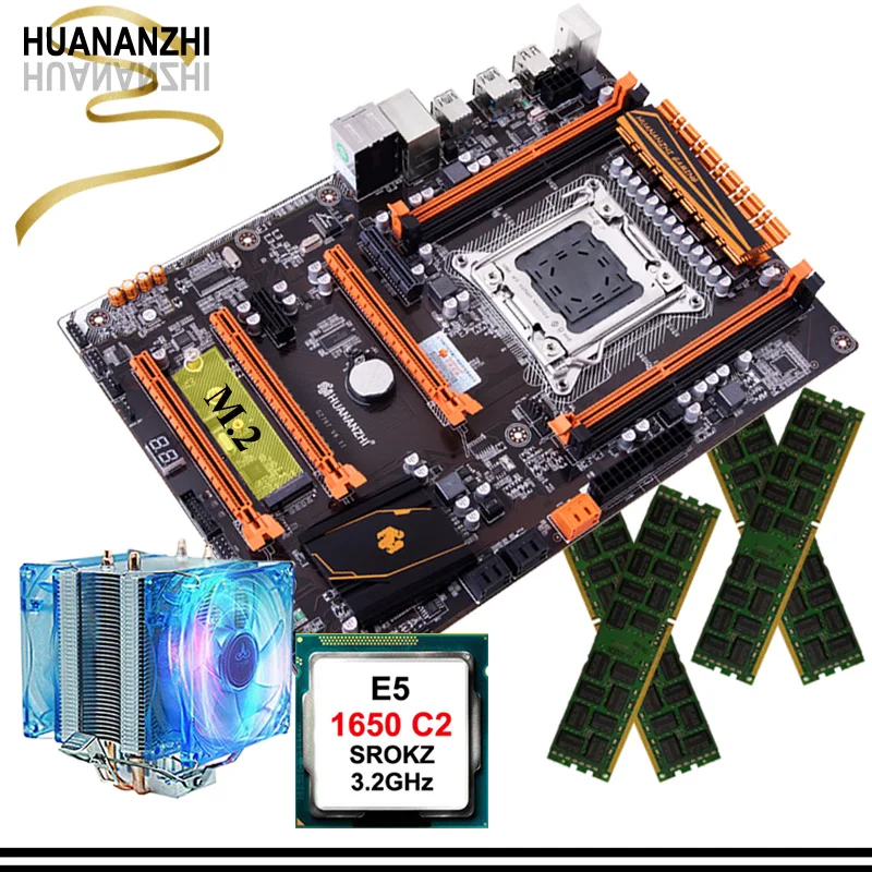 Игровая материнская плата HUANANZHI X79 в продаже M.2 NVMe слот Wi Fi порт ЦП Xeon E5 1650 3 2 ГГц