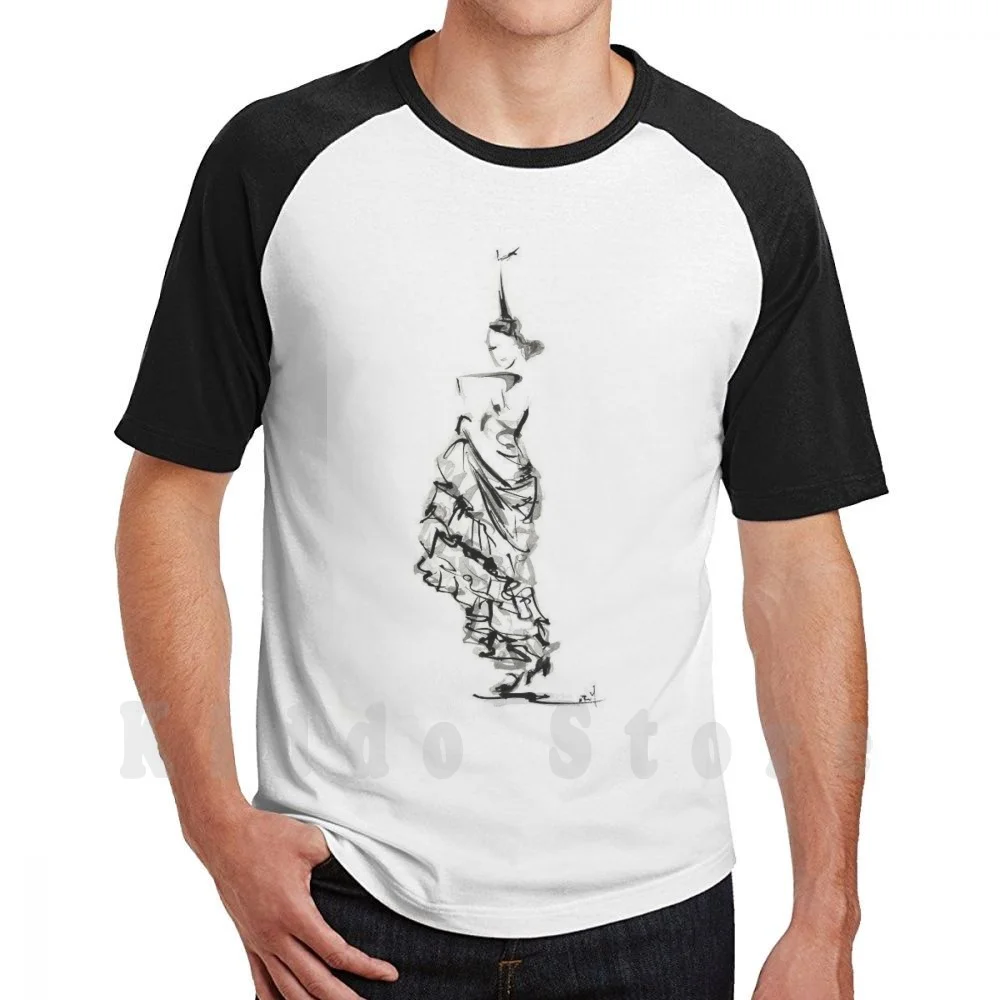 T рубашка на плоской подошве в стиле пэчворк Для мужчин co танцор футболка хлопок S