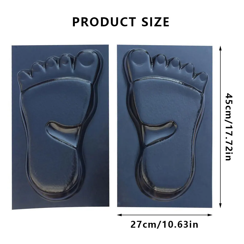 

1Pair Garden Foot Mold DIY Courtyard Paving Mould Footprint Shaped Stepping Stone Model Home Garden Ground Moulds Accessories