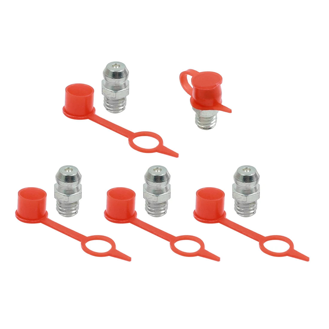 X Autohaux 5-30 набор M6 железная цинковая гидравлическая смазка, фитинги для сосков, прямая/угловая смазка 45/90 градусов, фитинги для сосков с пылезащитной крышкой