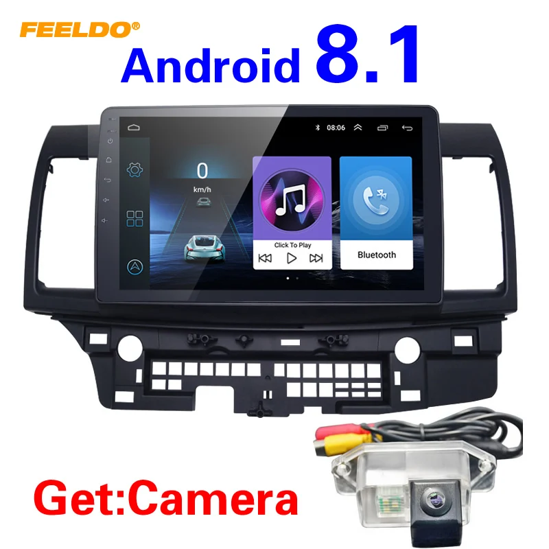 Автомобильный медиаплеер FEELDO 10 дюймовый большой HD экран Android 8 1 четырехъядерный с