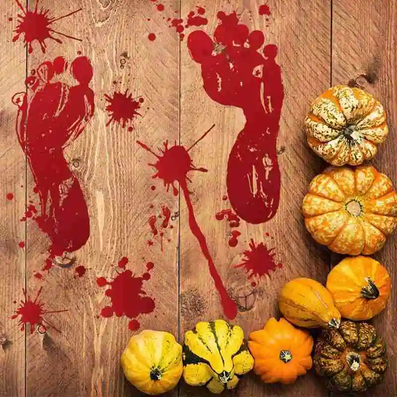 Хэллоуин ужас кровавый отпечаток руки стикер на стену стекло наклейка съемные