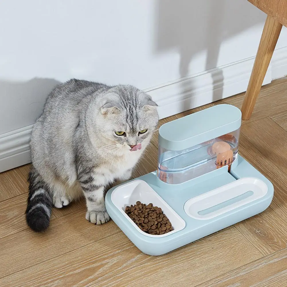 

Automatic Dispenser Double Bowl Drinking Fountain For Cat Dog Drinking Feeding