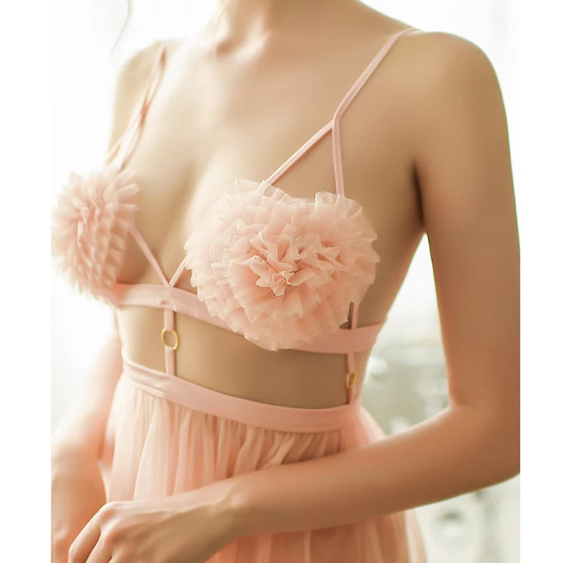 

Night Sleep Dress Nighties Women Underwear Lingerie Sling Sexy Home Clothes Suspender Strap Night Dress Sexy Nightdress Femenina