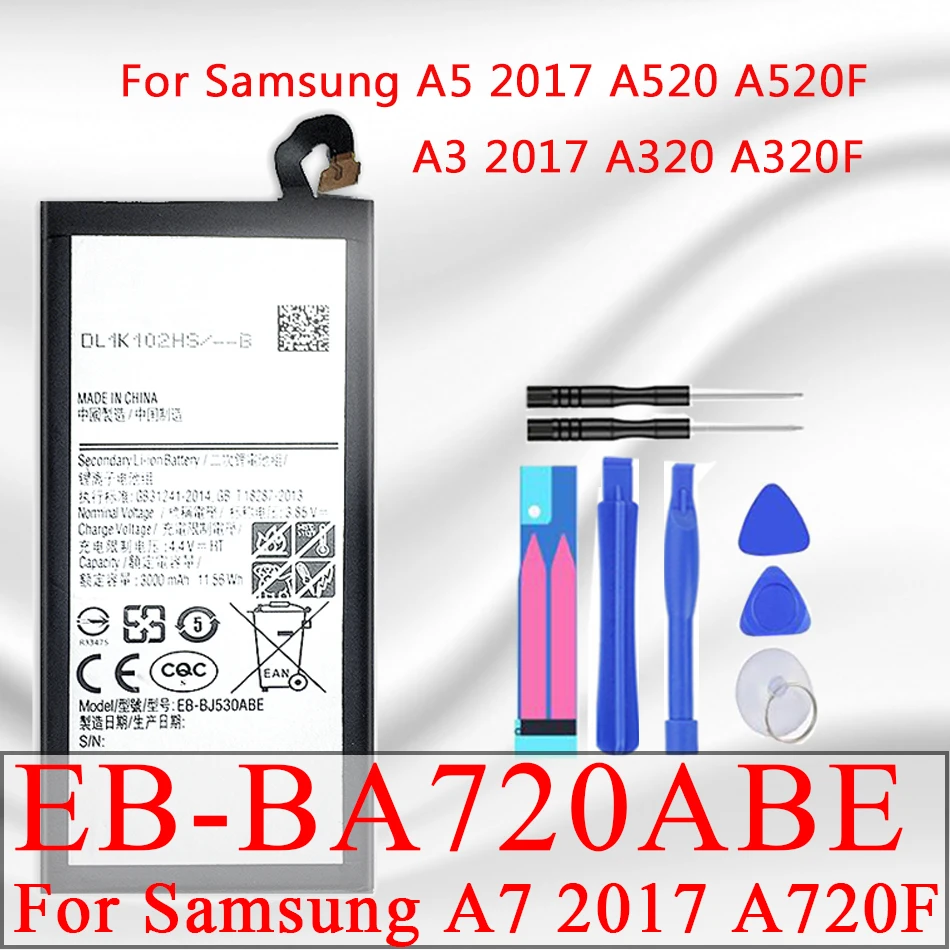 Замена батарея для Samsung Galaxy Note 2017 издание A5 A520F SM EB BA520ABE A7 A720 A3 A320